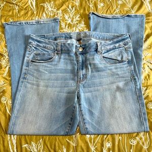 American Eagle Boho Flare Jeans 16 Short